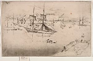 Lagoon:  Noon by James McNeill Whistler (American, 1834–1903)