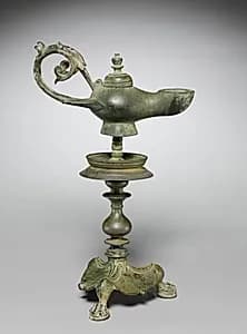 Lamp and Stand by Unknown Artist