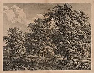Landscape and Three Figures by Carl Wilhelm I Kolbe (German, 1757–1835)
