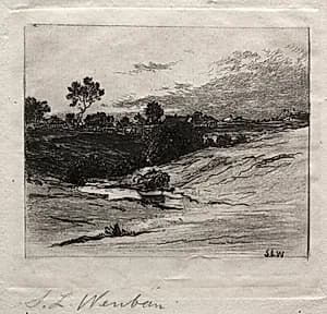 Landscape by Sion Longley Wenban (American, 1848–1897)