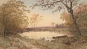 Landscape (Hastings-on-Hudson) by Jasper F. Cropsey (American, 1823–1900)