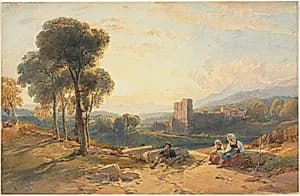 Landscape, Italy by William Leighton Leitch (British, 1804–1883)