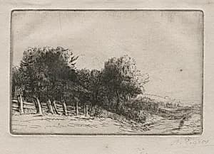 Landscape (Un Paysage) by Alphonse Legros (French, 1837–1911)