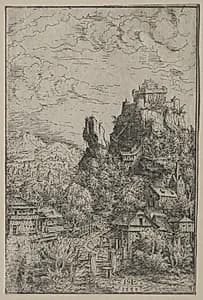 Landscape with a Castle by Hanns Lautensack (German, 1524–1566)
