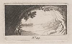 Landscape with Arched Rocks by Antoine de Marcenay de Ghuy (French, 1724–1811)