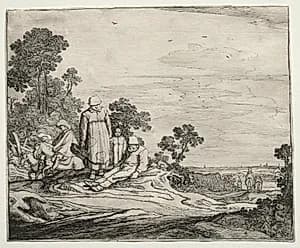 Landscape with Peasants by Pieter Molyn (Dutch, 1595–1661)
