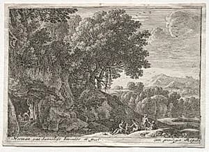 Landscape with Satyrs by Herman van Swanevelt (Dutch, c. 1600–1655)