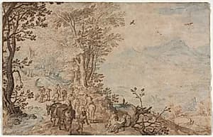 Landscape with Travelers by Jan Brueghel (Flemish, 1568–1625)