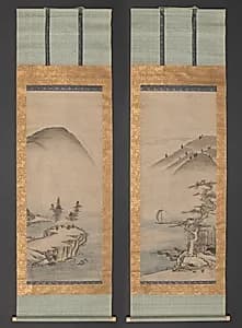 Landscapes by Unkoku Tōyo (Japanese, 1612–1688?)