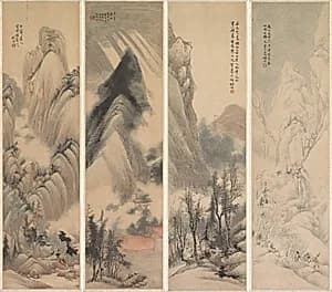 Landscapes by Ren Yu (Chinese, 1853–1901)
