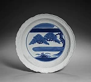 Large Dish with Landscape by Unknown Artist