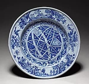 Large Plate by Nevers Factory (French)