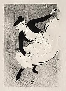 Le Café-concert:  Edmée Lescot by Henri de Toulouse-Lautrec (French, 1864–1901)