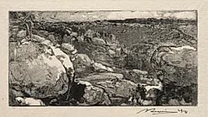 Le cirque du Long- Rocher by Auguste Louis Lepère (French, 1849–1918)