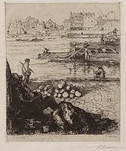Le Débardeur:  Quai de la Gare by Auguste Louis Lepère (French, 1849–1918)