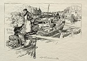Le Marché aux Pommes, No. 1 by Auguste Louis Lepère (French, 1849–1918)