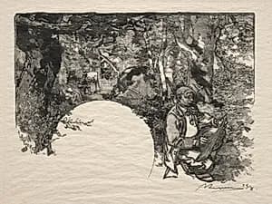 Le Peintres by Auguste Louis Lepère (French, 1849–1918)
