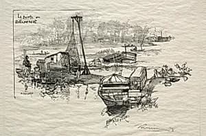 Le Point de Billancourt by Auguste Louis Lepère (French, 1849–1918)