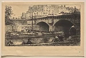 Le Pont Neuf by Auguste Louis Lepère (French, 1849–1918)