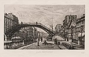 Le Quai Jemmapes à Paris by Lucien Gautier (French, 1850–1925)