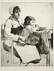 Le Repas by William Lee Hankey (British, 1869–1952)