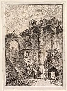 Le Temple Antique by Hubert Robert (French, 1733–1808)