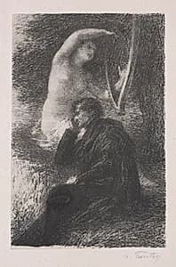 Lélio: The Aeolian Harp by Henri Fantin-Latour (French, 1836–1904)