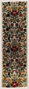 Length of Floral Velvet by Unknown Artist
