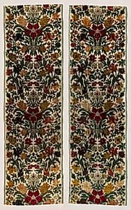 Lengths of Floral Velvet by Unknown Artist