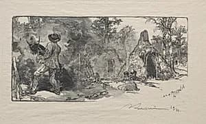 Les Charbonniere by Auguste Louis Lepère (French, 1849–1918)