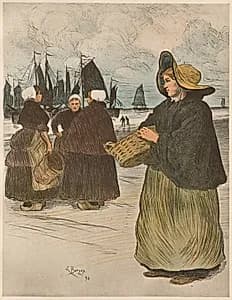 Les Sardinières by Louis Bourgeois Borgex (French, 1873–1959)