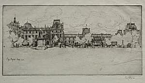 Les Tuileries by Eugène Bejot (French, 1867–1931)
