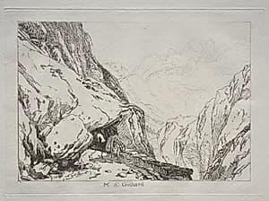 Liber Studiorum:  Mt. St. Gothard by Joseph Mallord William Turner (British, 1775–1851)