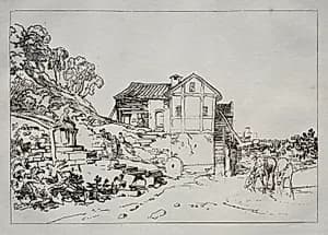 Liber Studiorum:  Watermill by Joseph Mallord William Turner (British, 1775–1851)