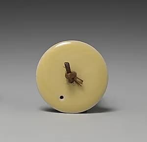 Lid for a Sake Pourer by Seifū Yohei IV (Japanese, 1872–1951)