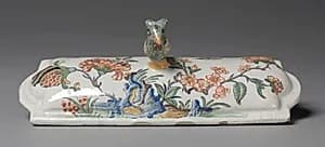 Lid from Writing Stand by Sinceny Factory (French)