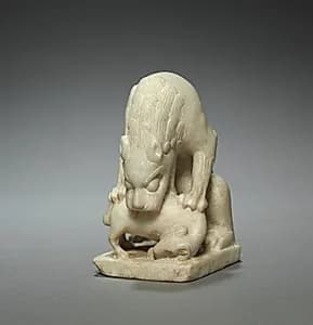 Lion Devouring a Lamb by Unknown Artist