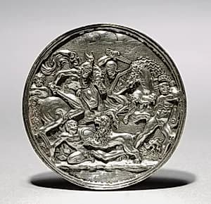 Lion Hunt by Moderno (Italian, 1467–1528)