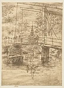 Little Drawbridge, Amsterdam by James McNeill Whistler (American, 1834–1903)