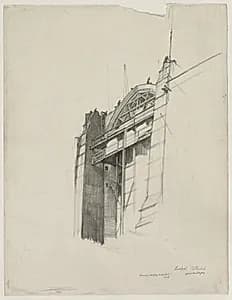 Liverpool Cathedral by Muirhead Bone (British, 1876–1953)