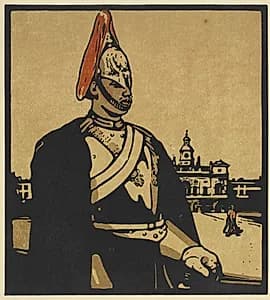 London Types: Guardsman by William Nicholson (British, 1872–1949)