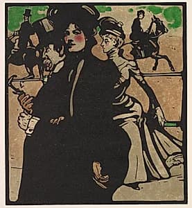 London Types: Lady by William Nicholson (British, 1872–1949)