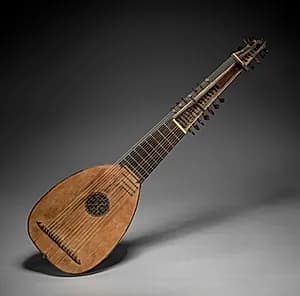 Lute or Tiorbino by Unknown Artist