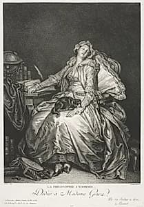 Madame Greuze Asleep by Jean-Michel the Younger Moreau (French, 1741–1814)