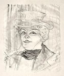 Madame Réjane by Henri de Toulouse-Lautrec (French, 1864–1901)