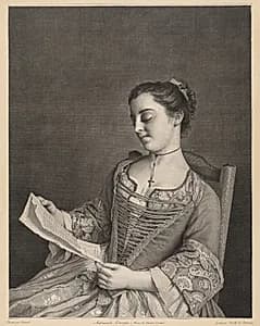 Mademoiselle Lavergne by Jean Daulle (French, 1703–1763)