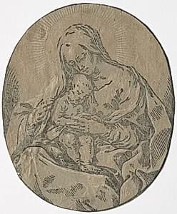 Madonna and Child by Bartolommeo Coriolano (Italian)