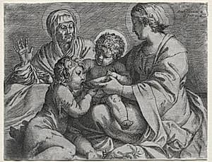 Madonna with the Bowl by Annibale Carracci (Italian, c. 1560–1609)