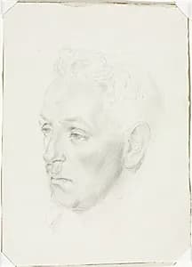 Man's Head by Jean Ulen (American, 1900–1988)