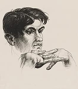 Man's Head by Paul B. Travis (American, 1891–1975)